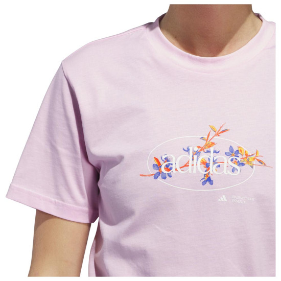 Adidas Γυναικεία κοντομάνικη μπλούζα Elements Radiate Floral Graphic Tee Adidas Γυναικεία κοντομάνικη μπλούζα Elements Radiate Floral Graphic Tee